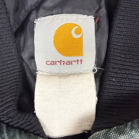 Carhartt Mens Arctic Quilt Lined Duck Vest Faded Black Workwear XL V01 BLK - Picture 2 of 8